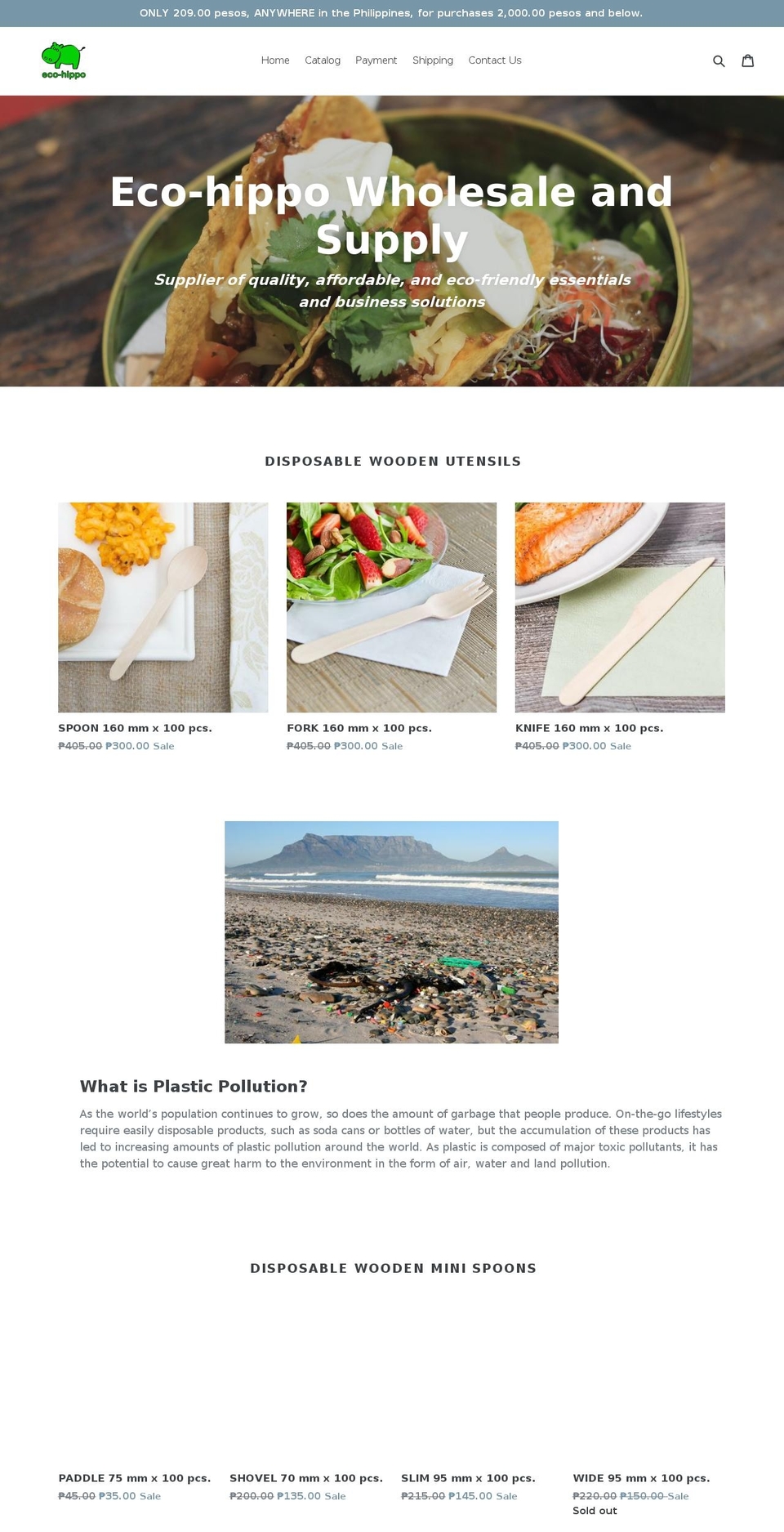 eco-hippo.com — Shopify storefront screenshot