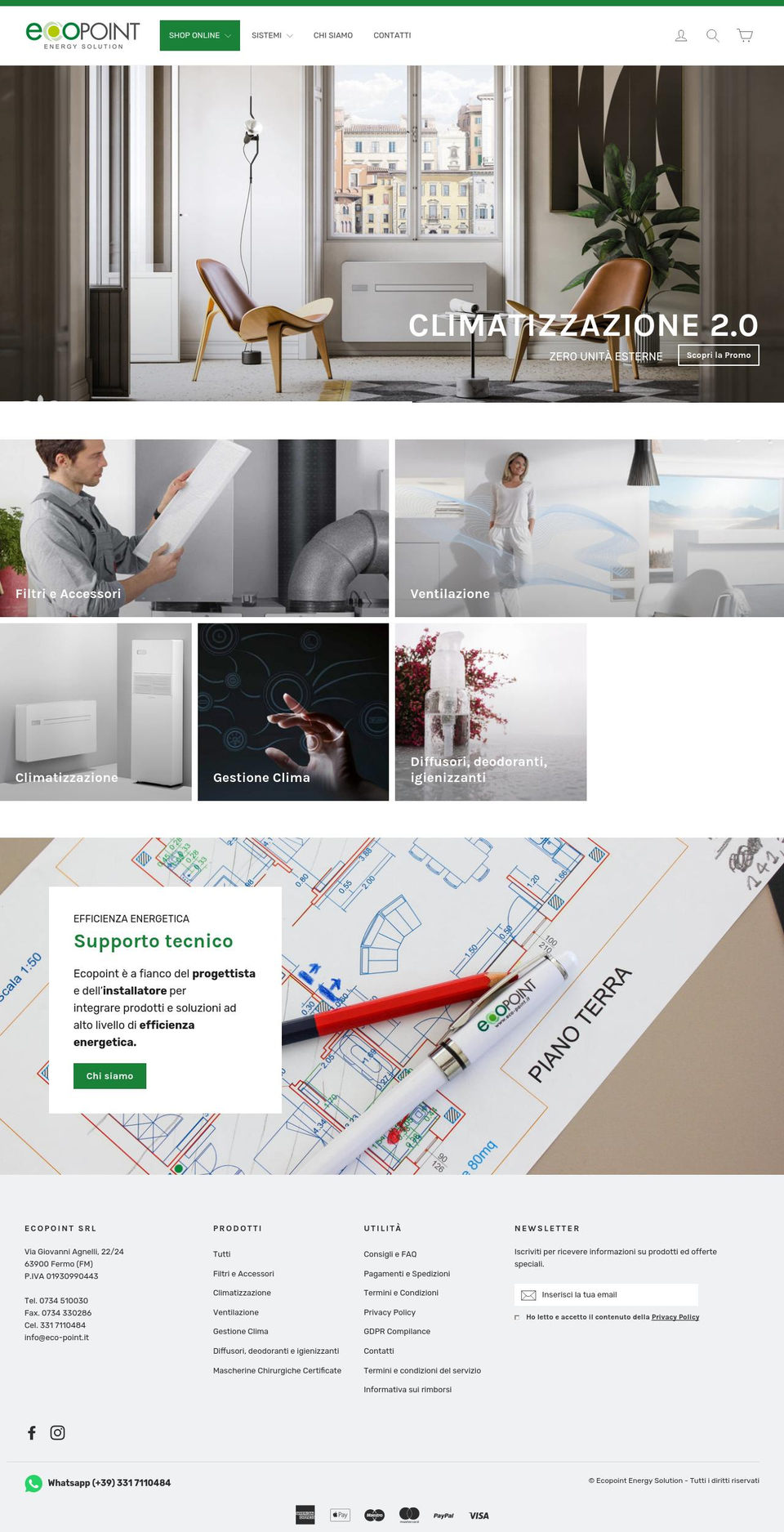 eco-point.it shopify website screenshot