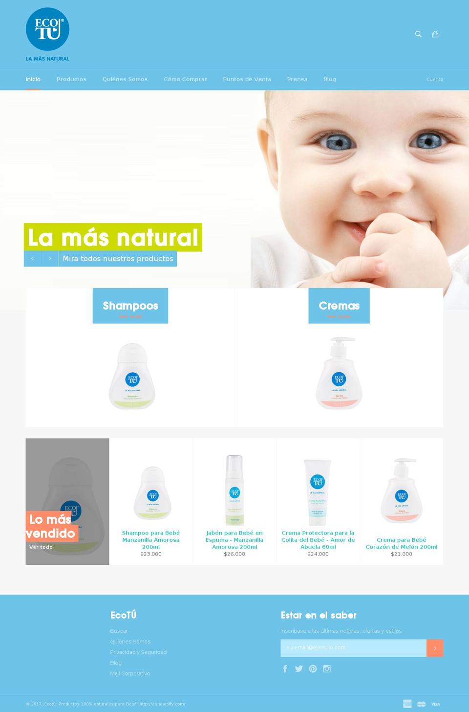 eco-tu.com shopify website screenshot