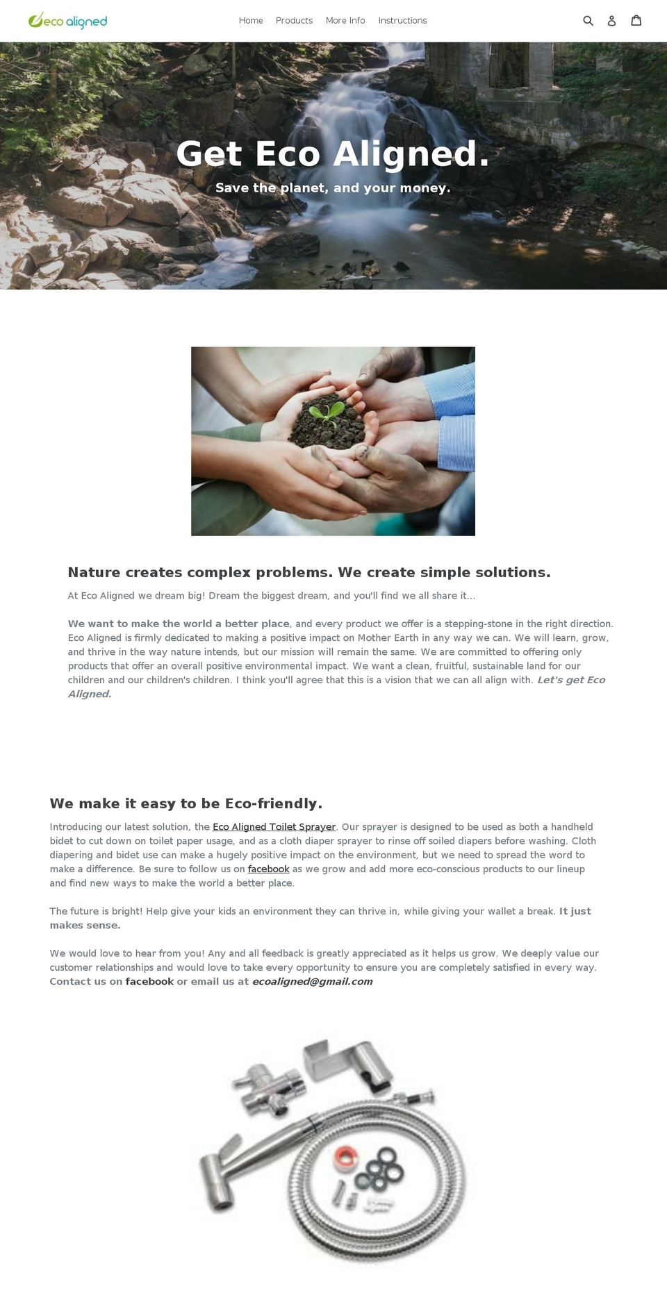 ecoaligned.com — Shopify storefront screenshot