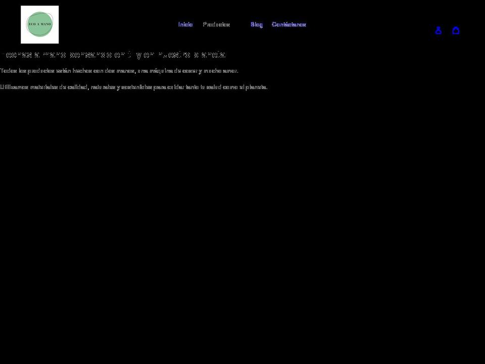 ecoamano.com shopify website screenshot