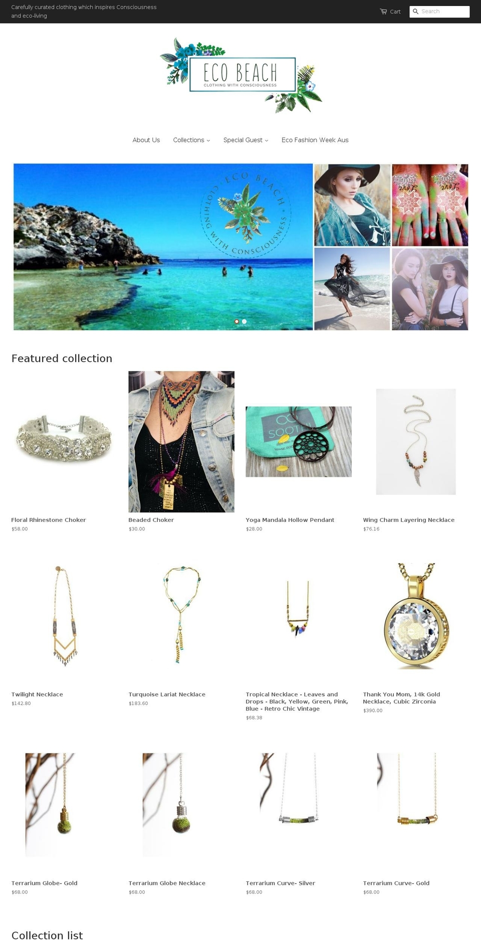 ecobeach.co shopify website screenshot