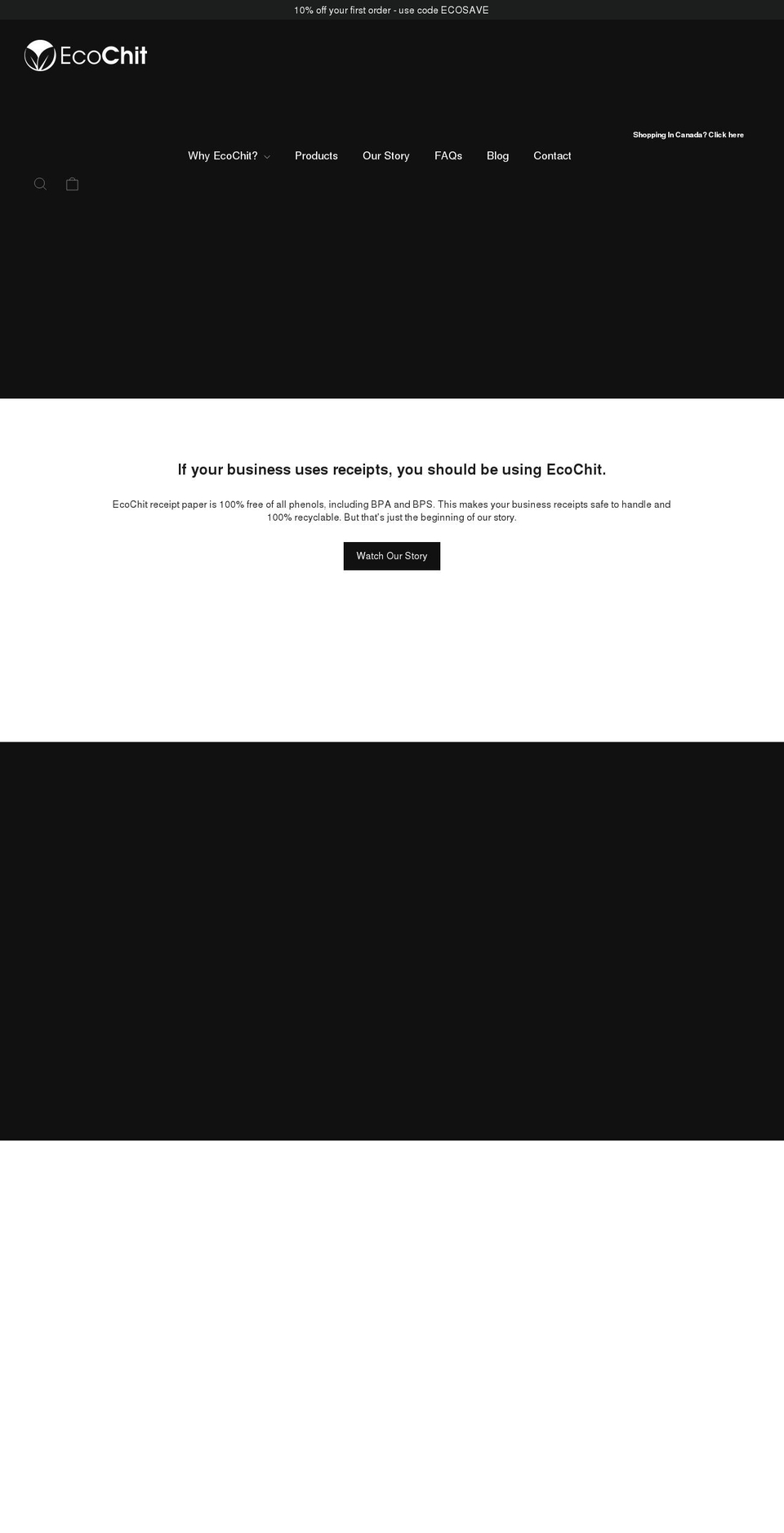 ecochit.com shopify website screenshot