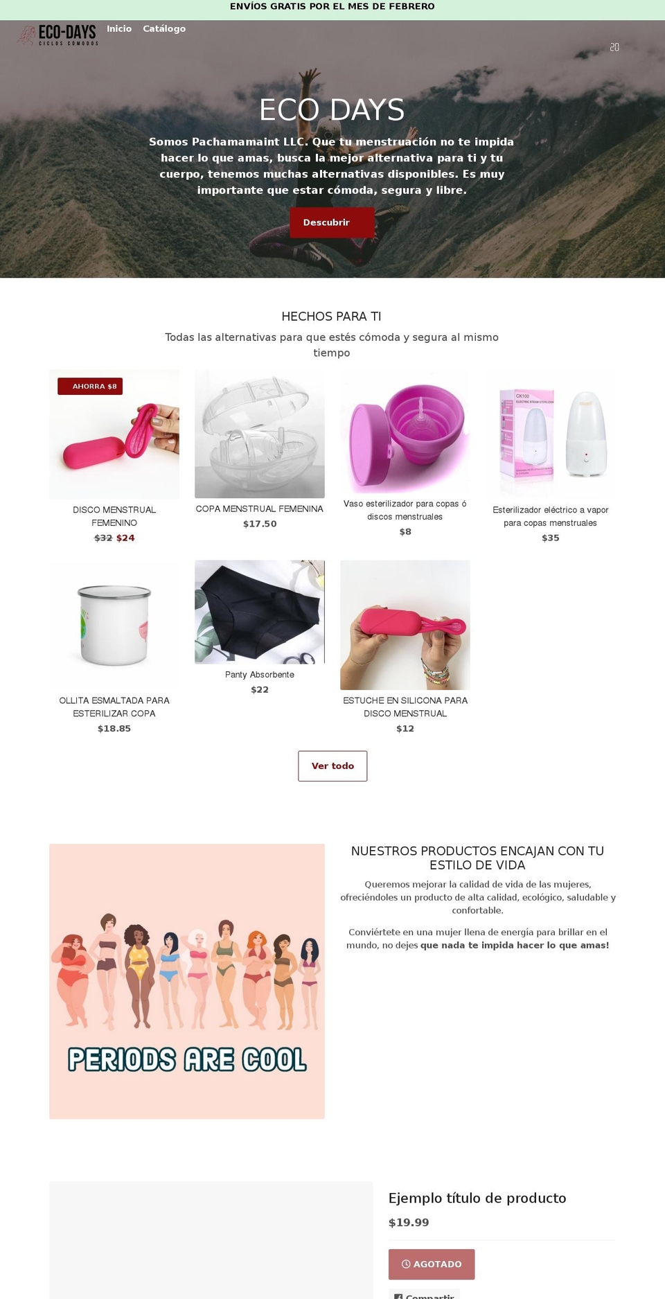 ecodayss.com shopify website screenshot