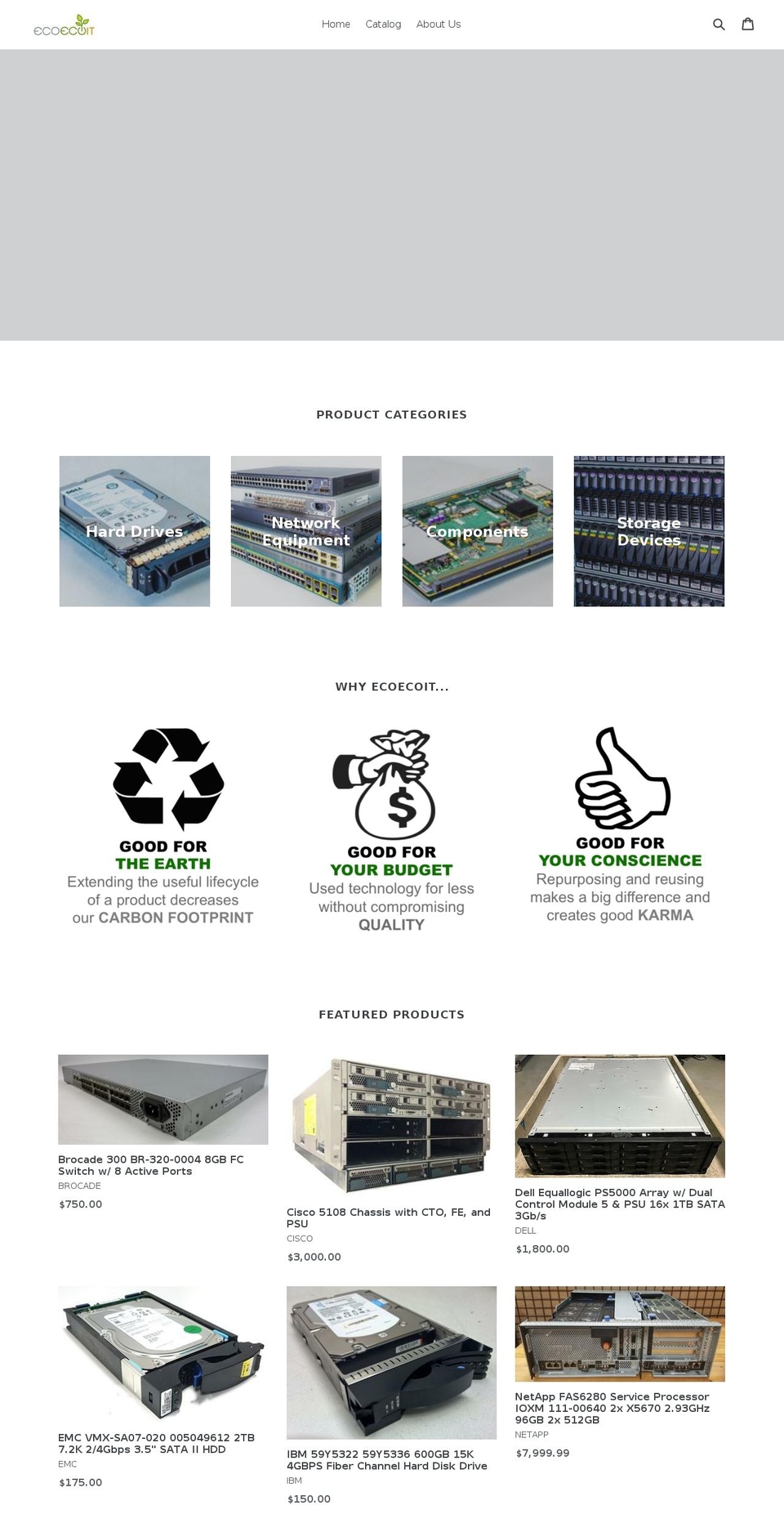 ecoecoit.com shopify website screenshot