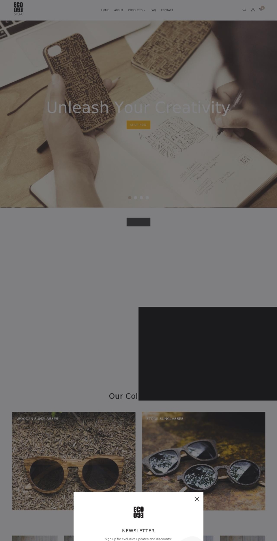 ecoegostore.com shopify website screenshot