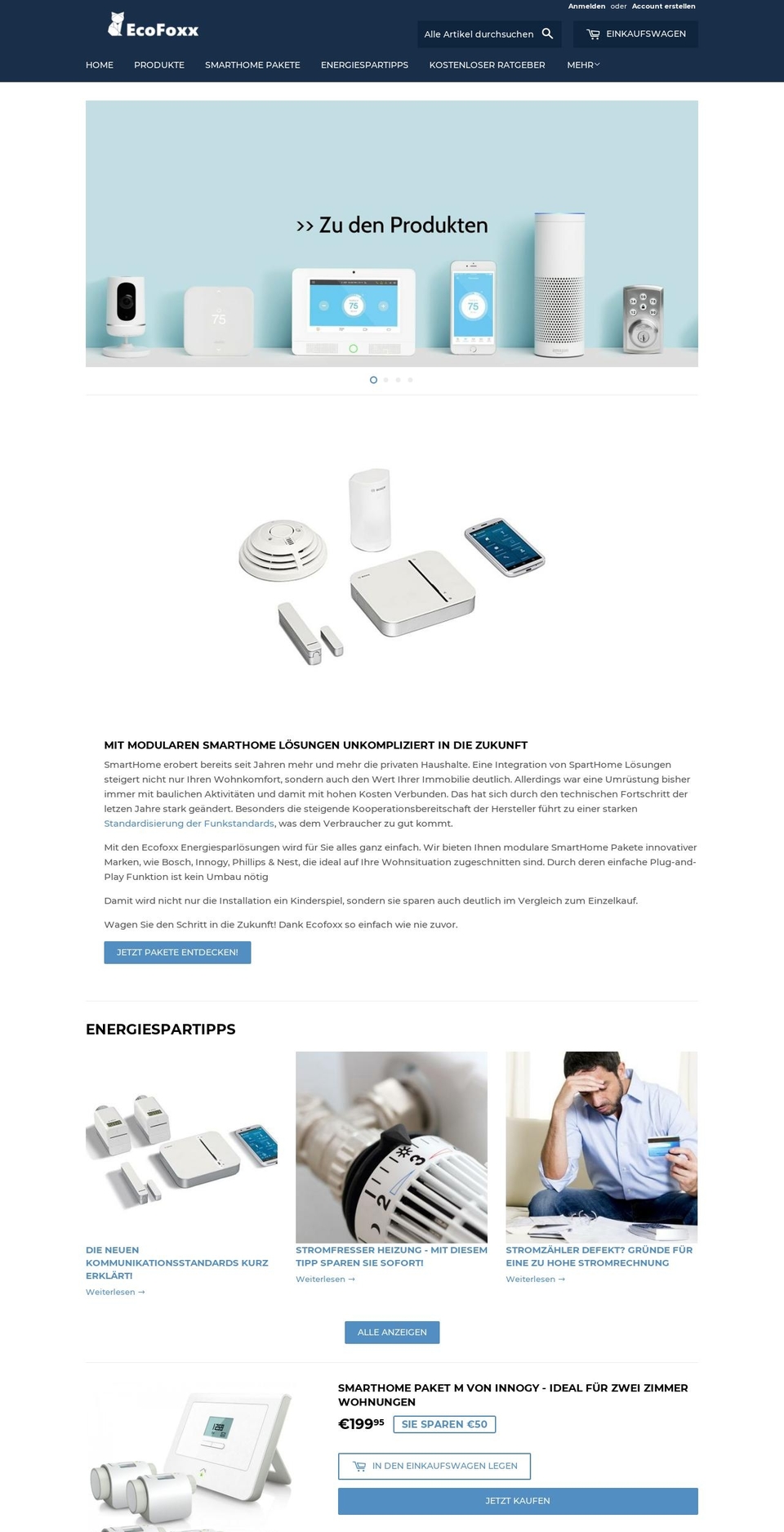 ecofoxx.com — Shopify storefront screenshot