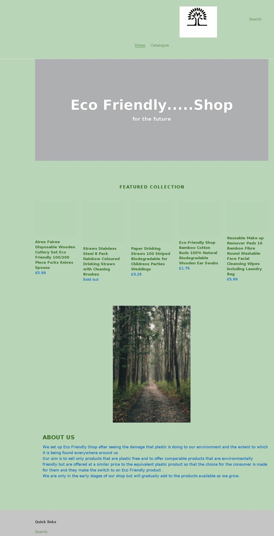 ecofriendlyshop.net shopify website screenshot
