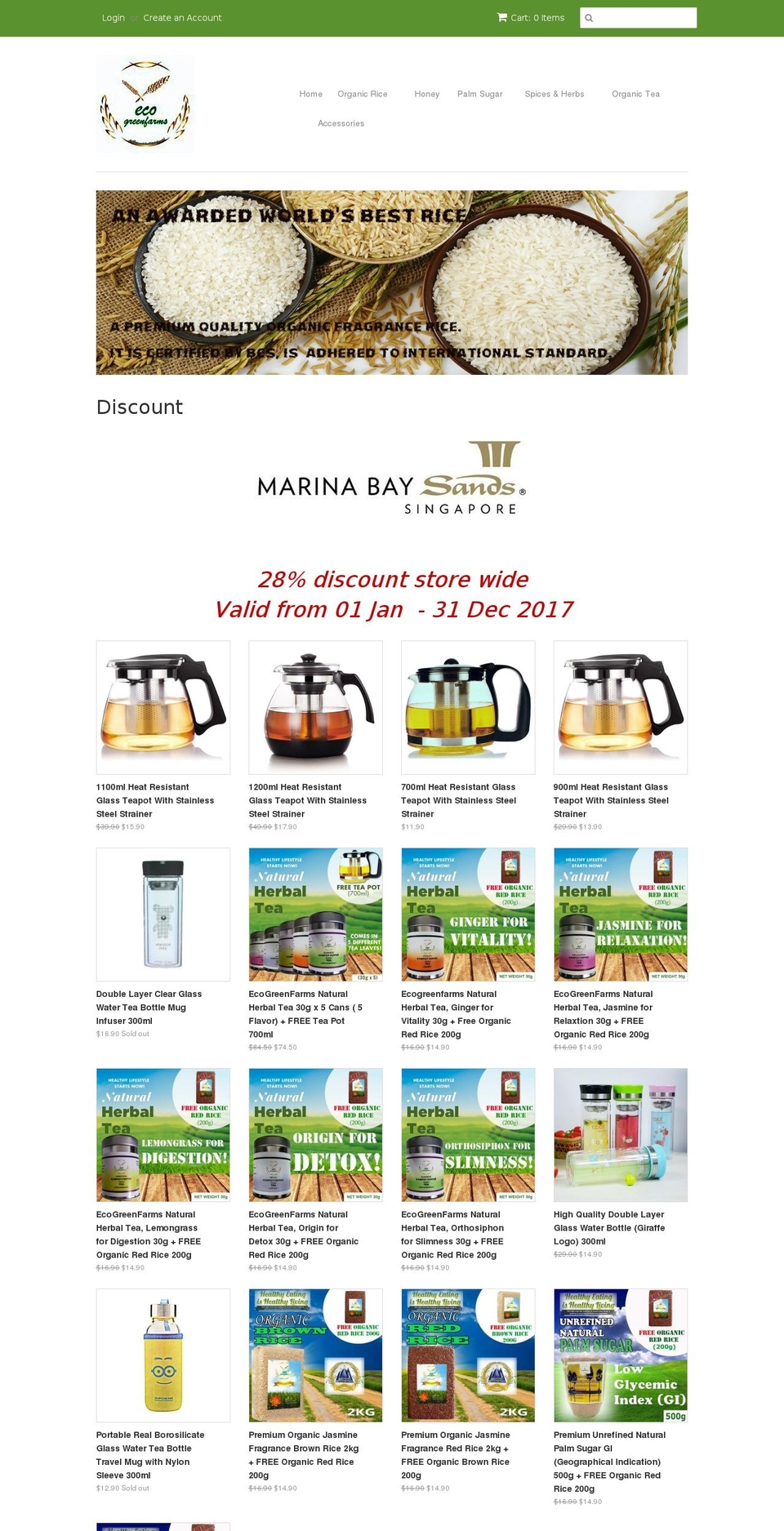 ecogreenfarms.com shopify website screenshot