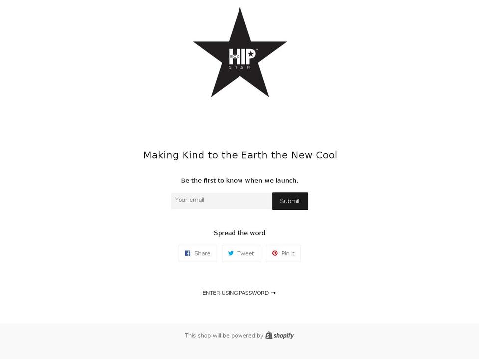 ecohipstar.com — Shopify storefront screenshot