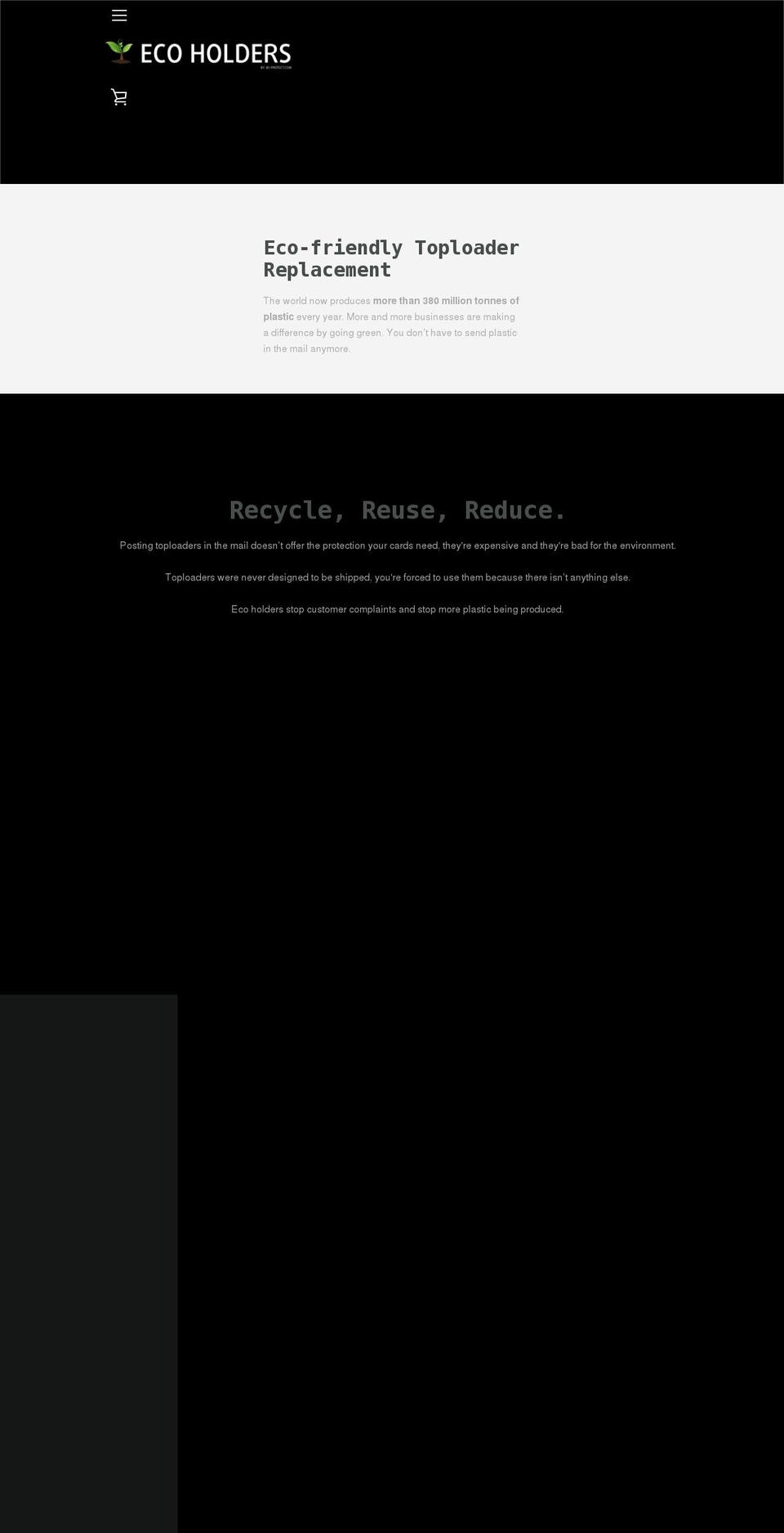 ecoholders.com shopify website screenshot