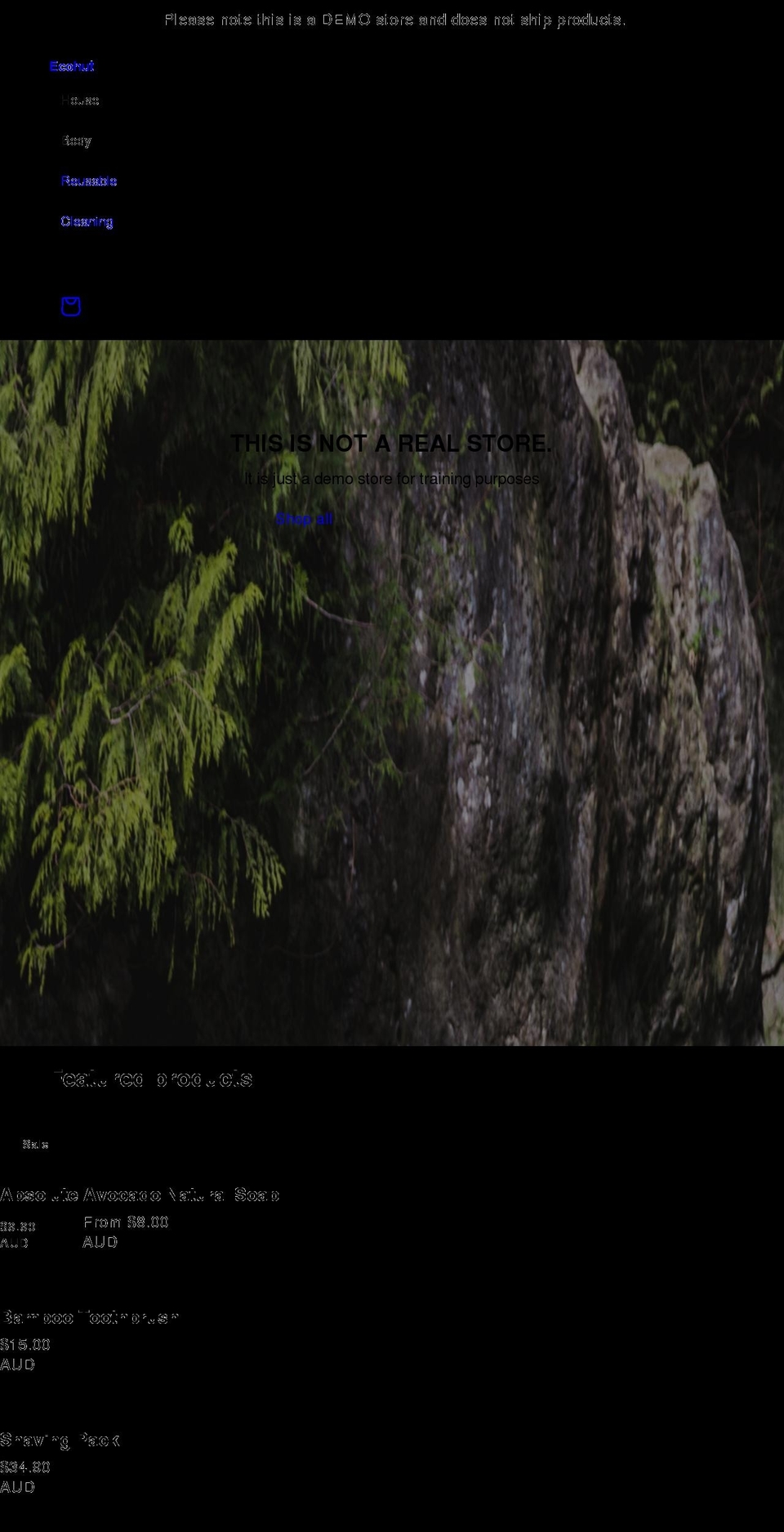 ecohut.com.au shopify website screenshot