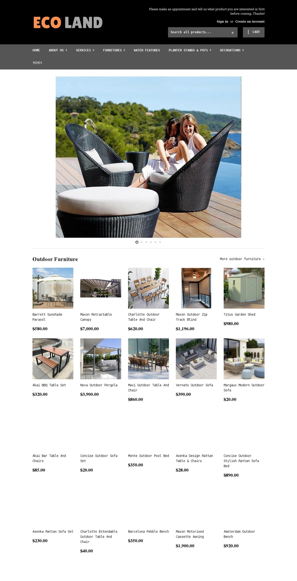 ecoland.com.sg shopify website screenshot