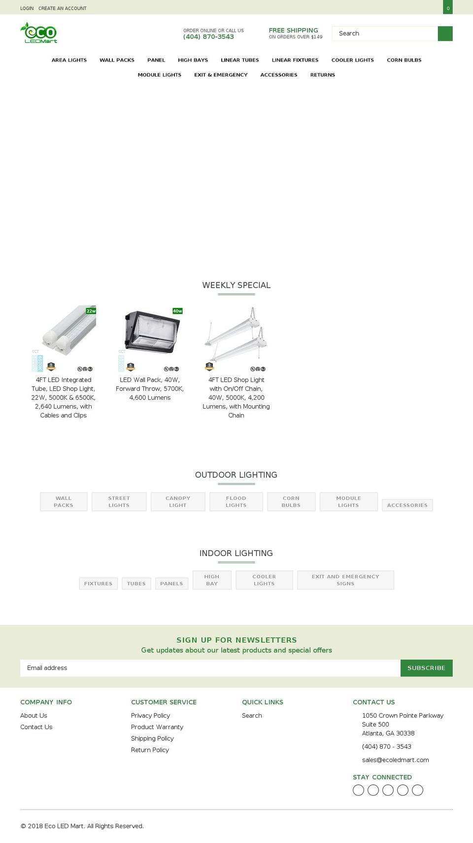 ecoledmart.com — Shopify storefront screenshot