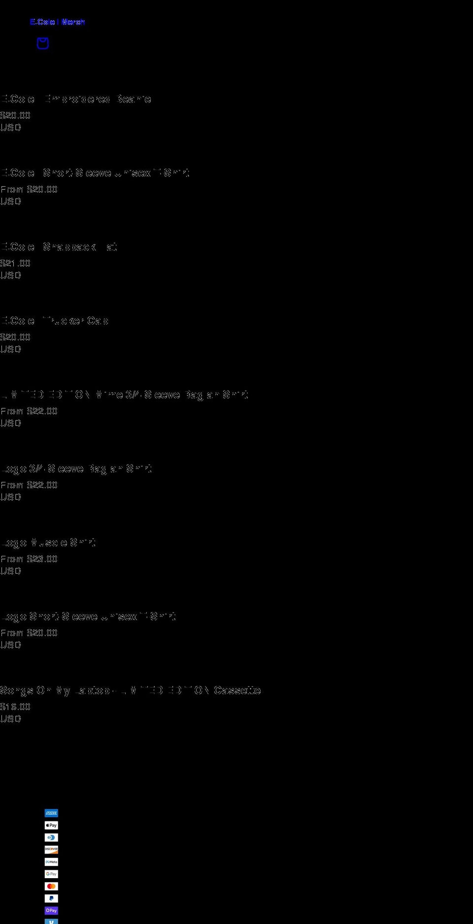 ecoleimusic.com shopify website screenshot