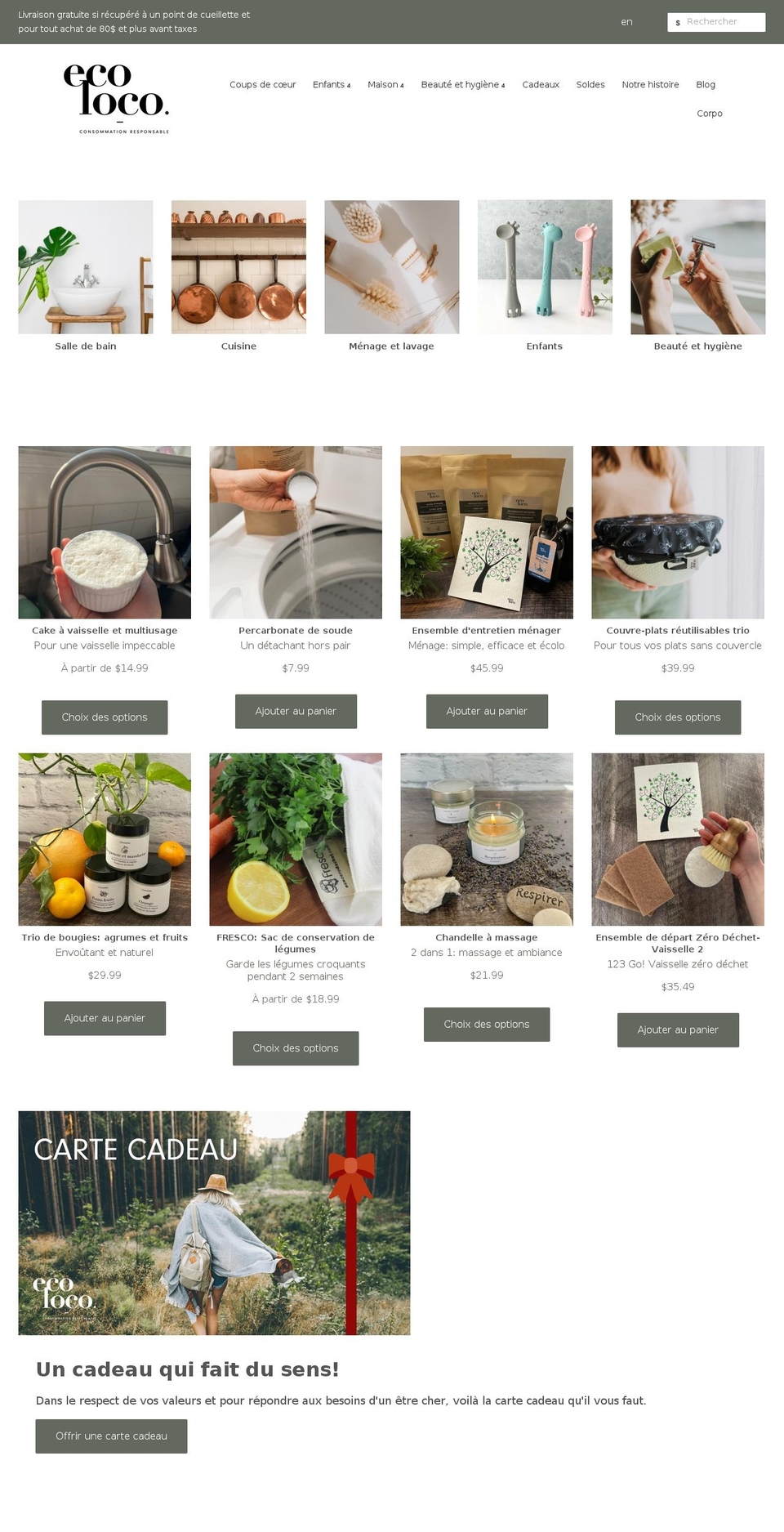 ecoloco.ca shopify website screenshot