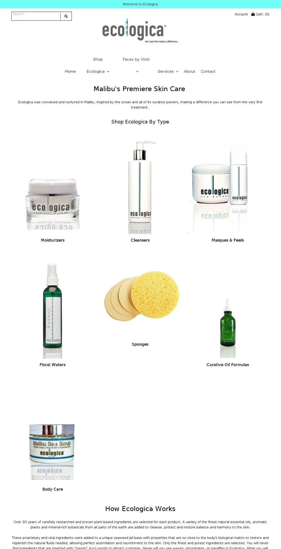 ecologica.com shopify website screenshot