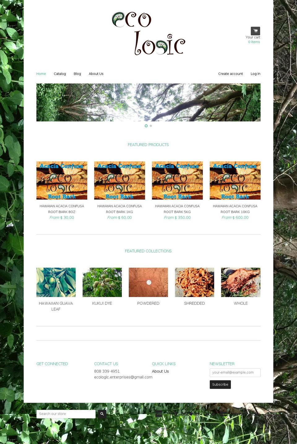 ecologicenterprises.com shopify website screenshot