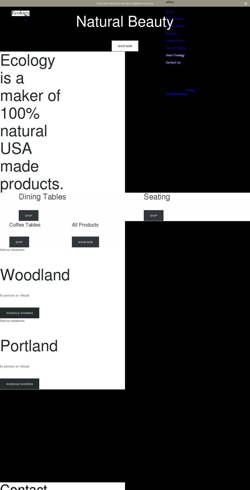 ecology-usa.com shopify website screenshot