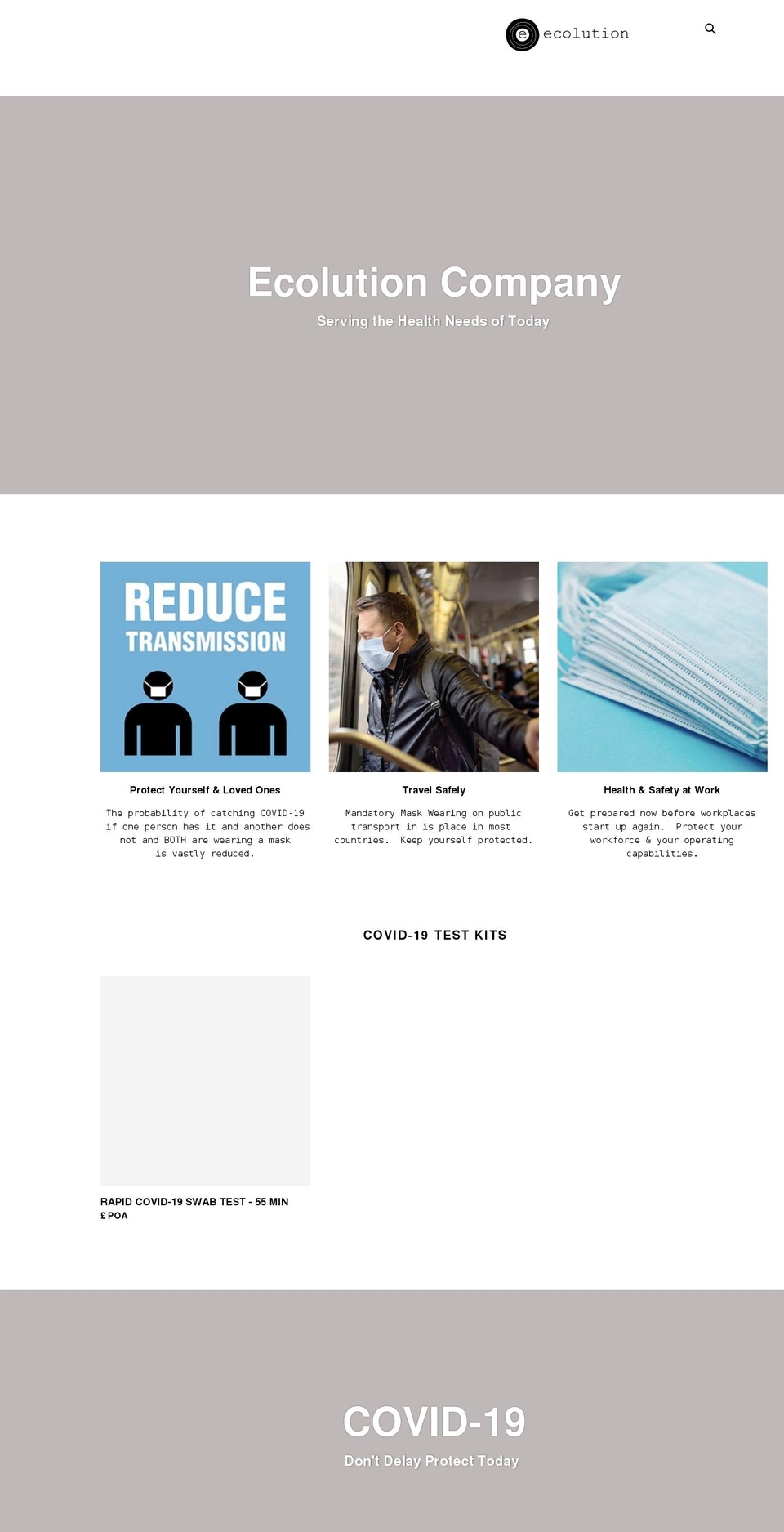 ecolutioncompany.com shopify website screenshot