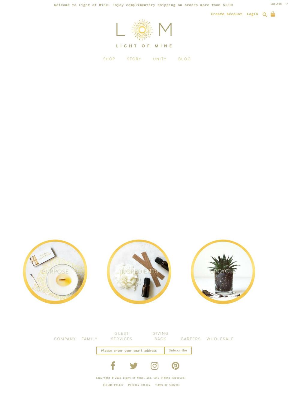 theme-export-light-of-mine Shopify theme site example ecoluxurylifestyle.com