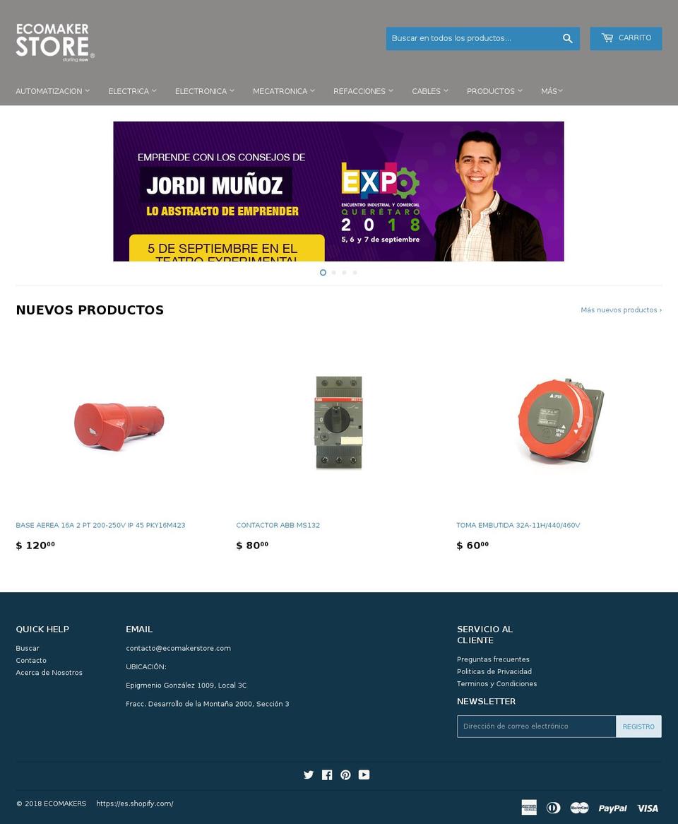 ecomakerstore.com shopify website screenshot