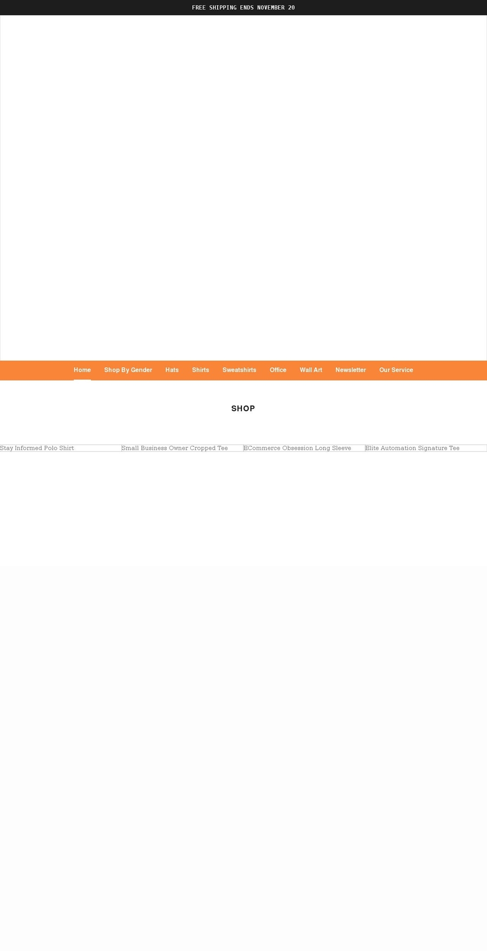 ecomapparel.com shopify website screenshot