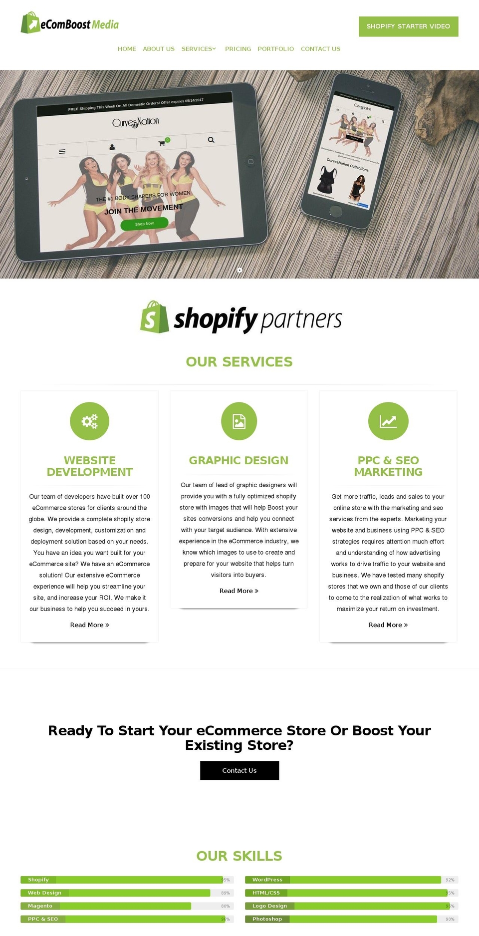 ecomboostmedia.com shopify website screenshot