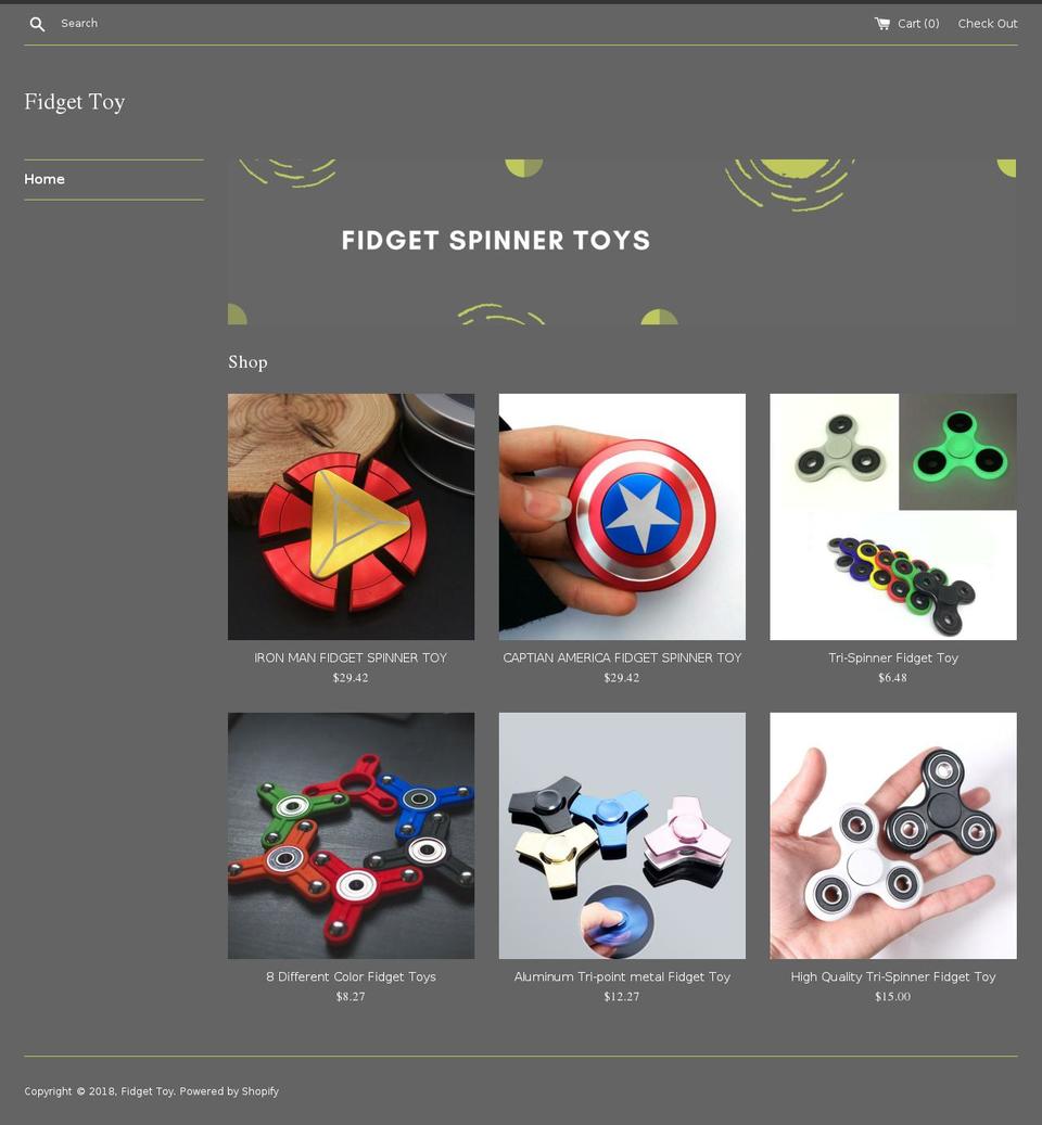 ecomfidget.com — Shopify storefront screenshot