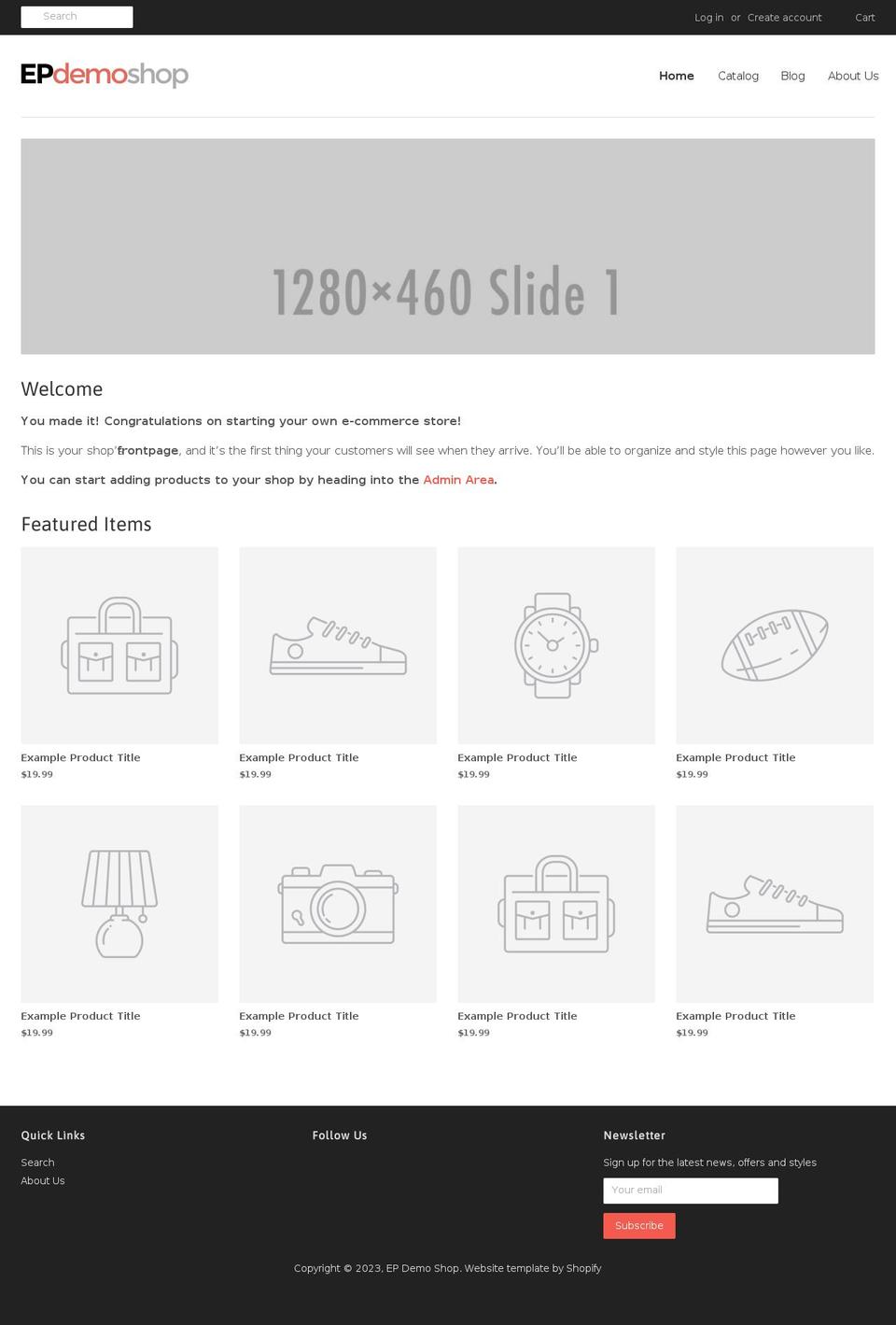 ecommerce-pulse-demo-shop.myshopify.com shopify website screenshot