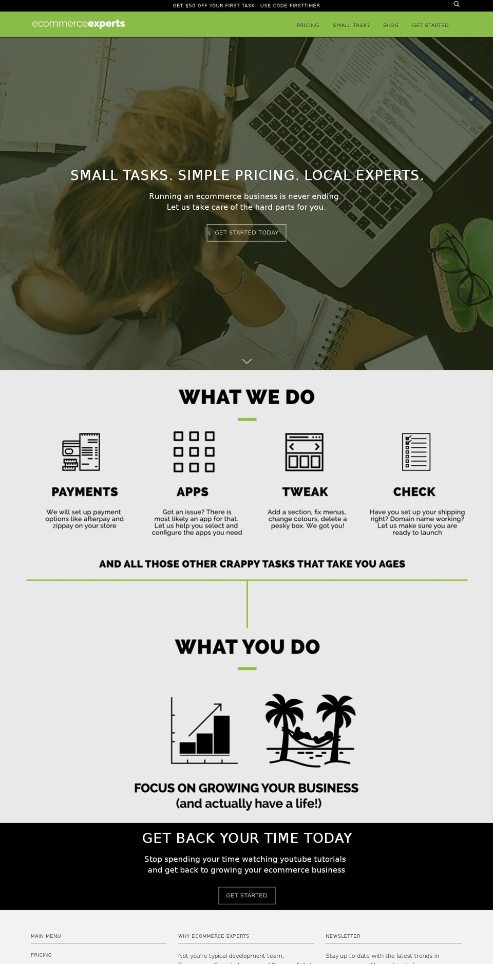 ecommerceexperts.com.au shopify website screenshot