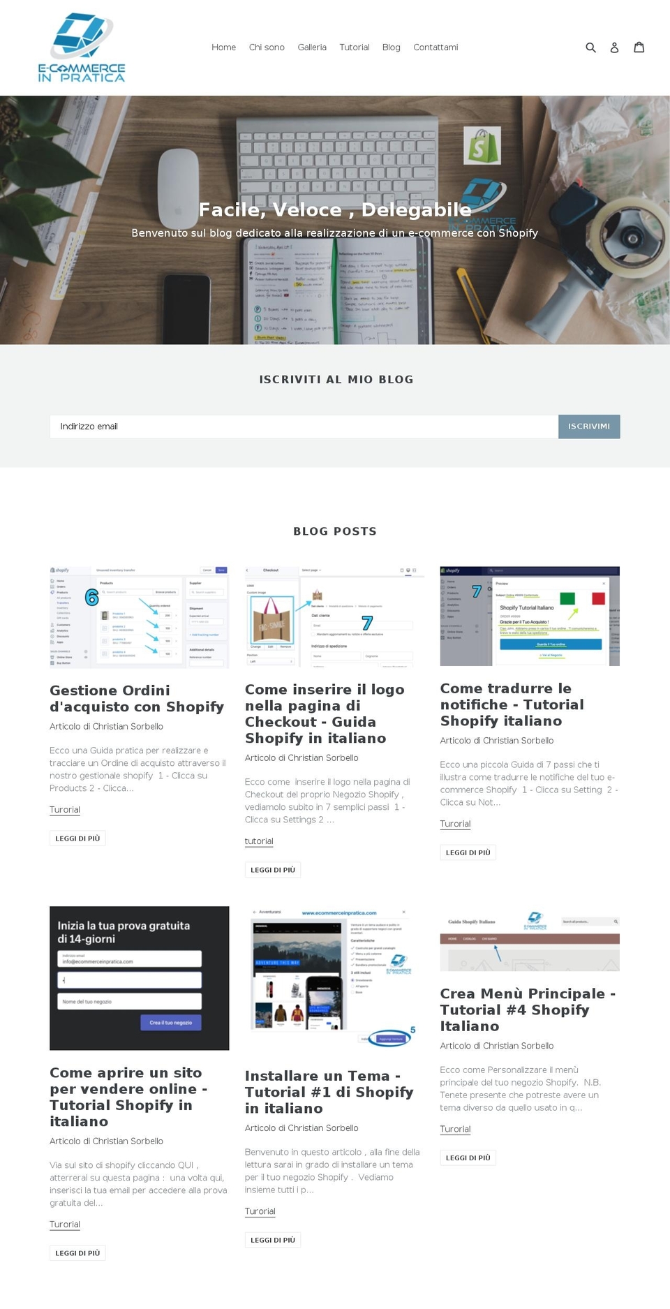 ecommerceinpratica.com — Shopify storefront screenshot