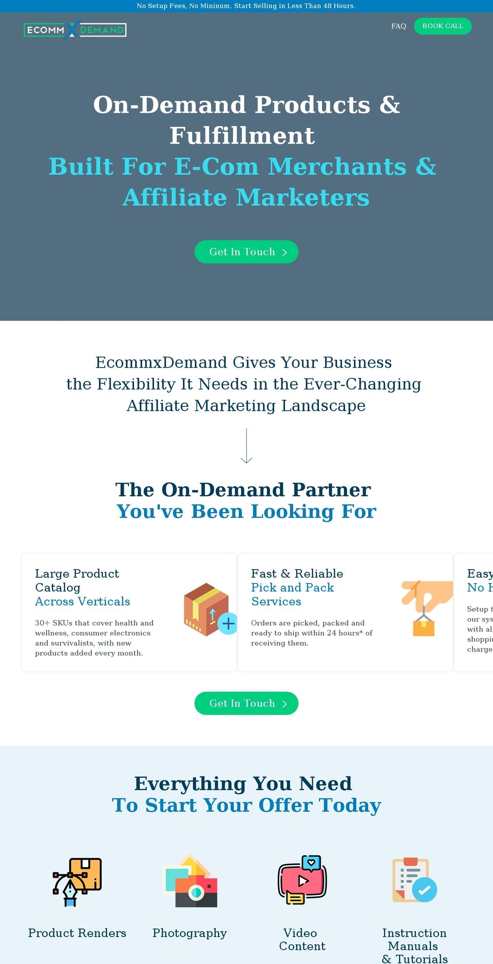 ecommxdemand.com shopify website screenshot