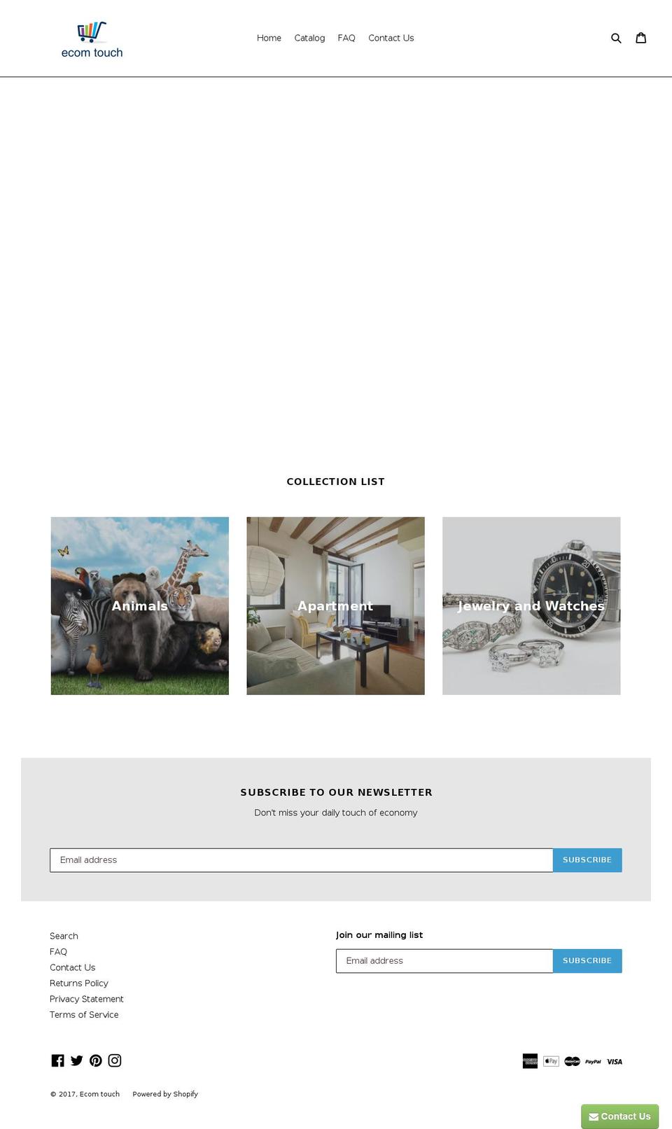 ecomtouch.com shopify website screenshot
