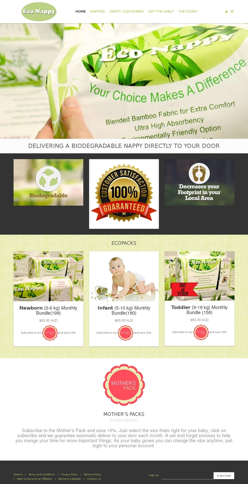 econappy.net shopify website screenshot