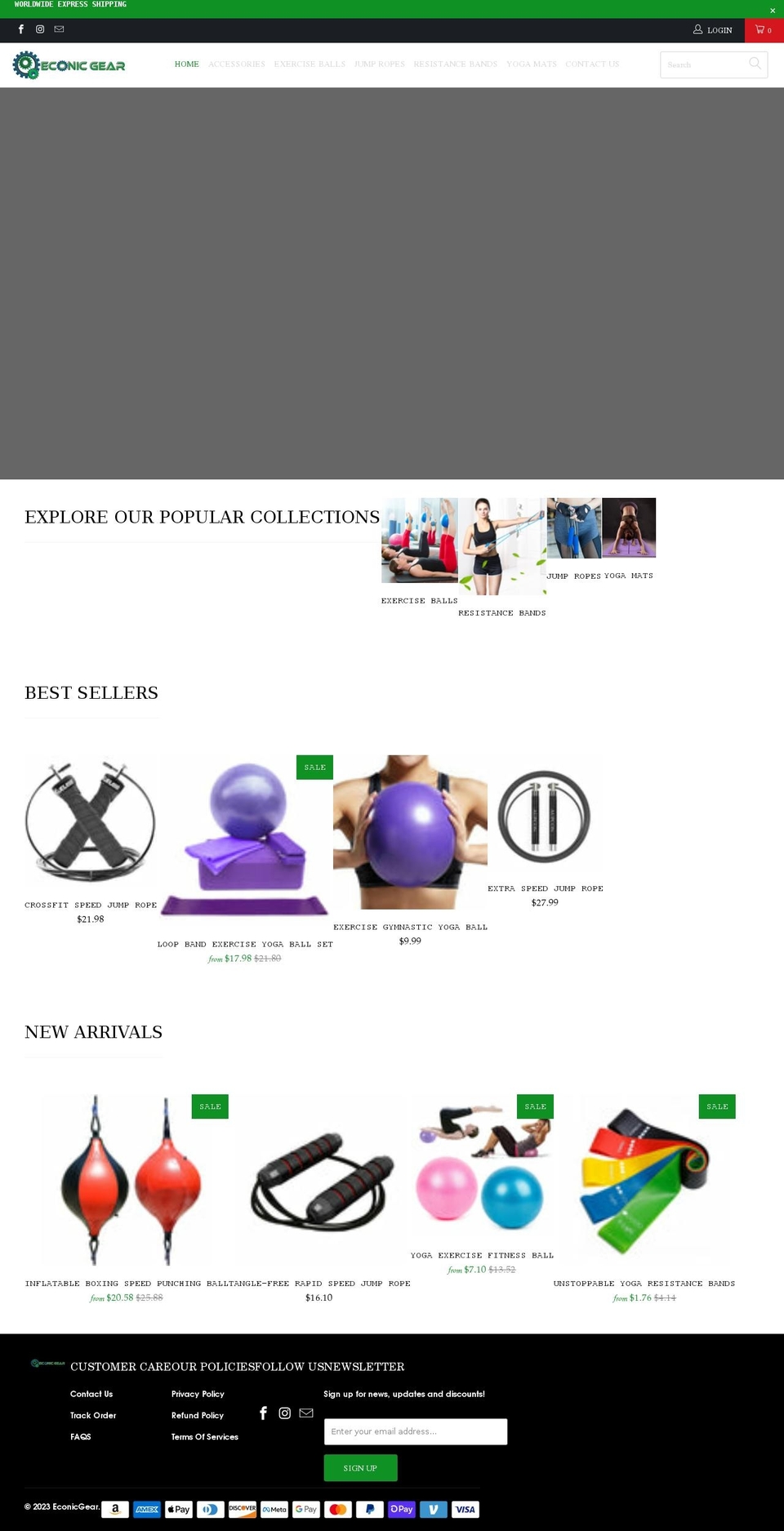 econicgear.com shopify website screenshot