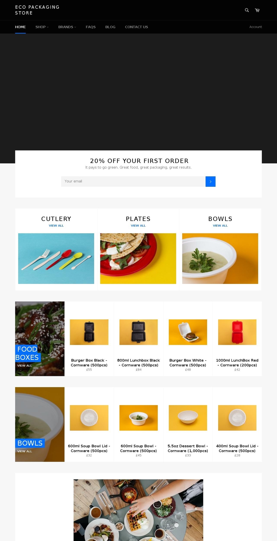 ecopackagingstore.com — Shopify storefront screenshot