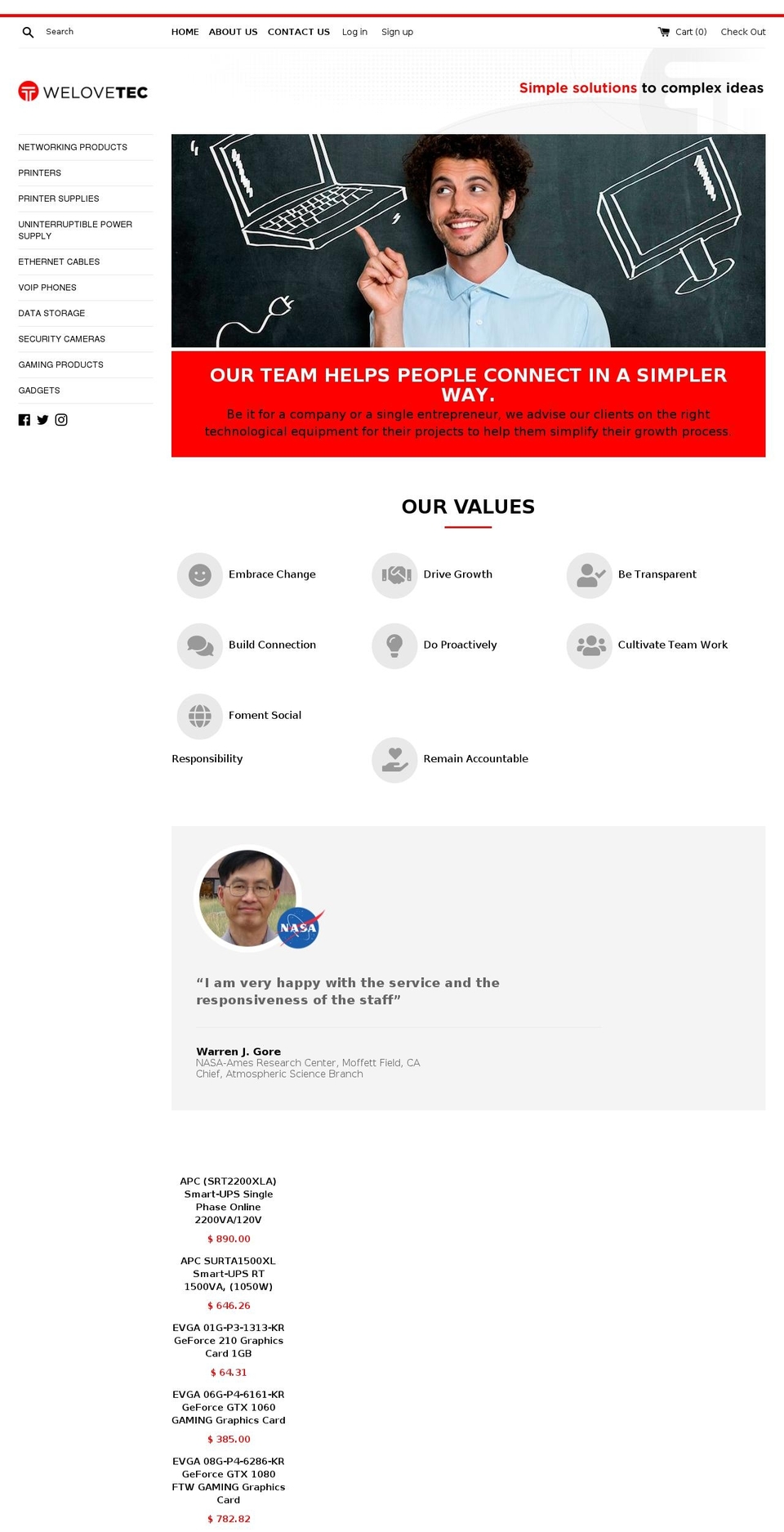 ecorpamerica.com — Shopify storefront screenshot
