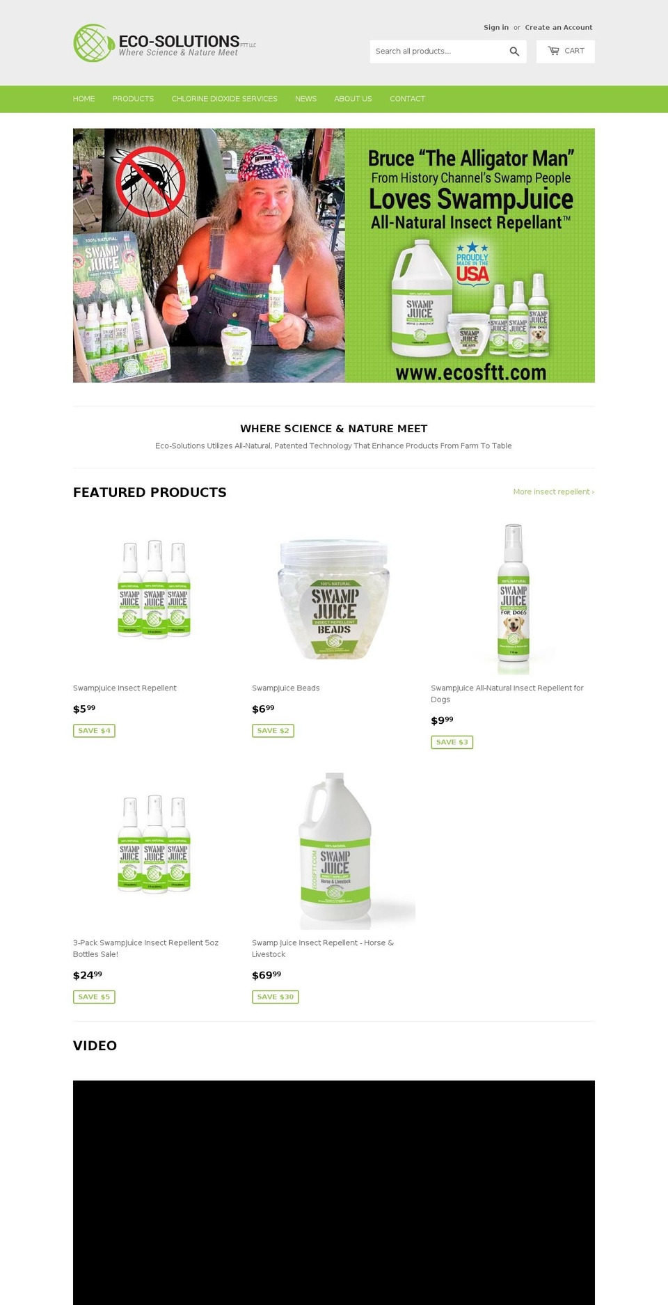 ecosftt.com shopify website screenshot