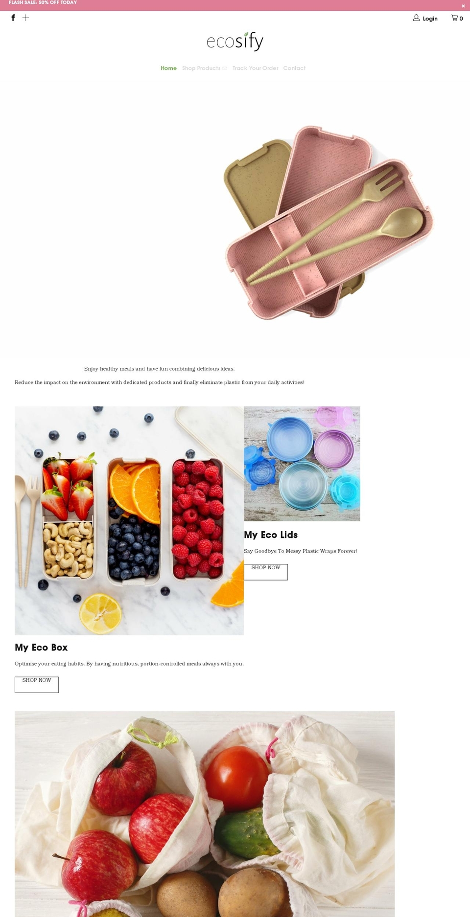 ecosifyroots.com shopify website screenshot