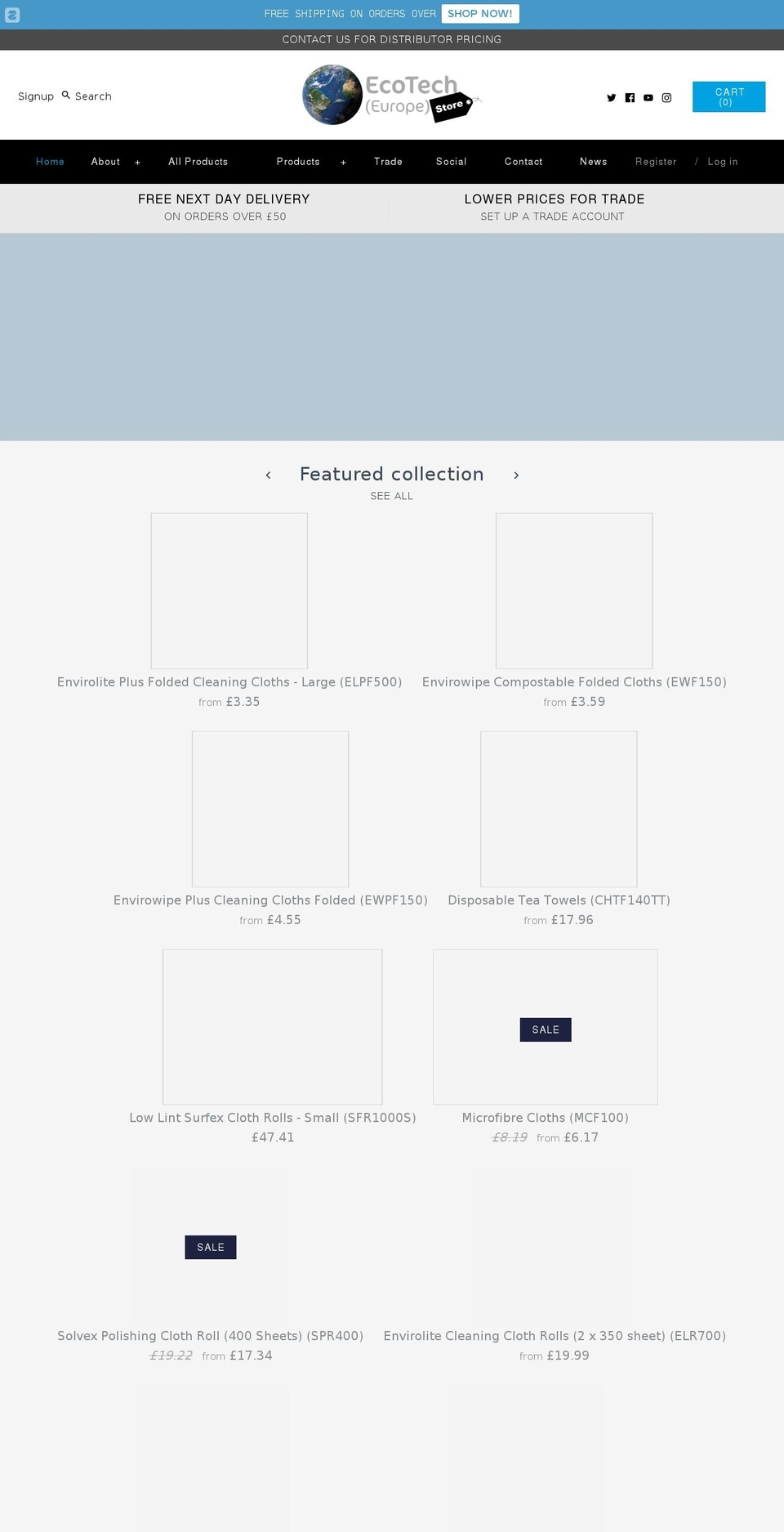 ecotech-europe.com shopify website screenshot