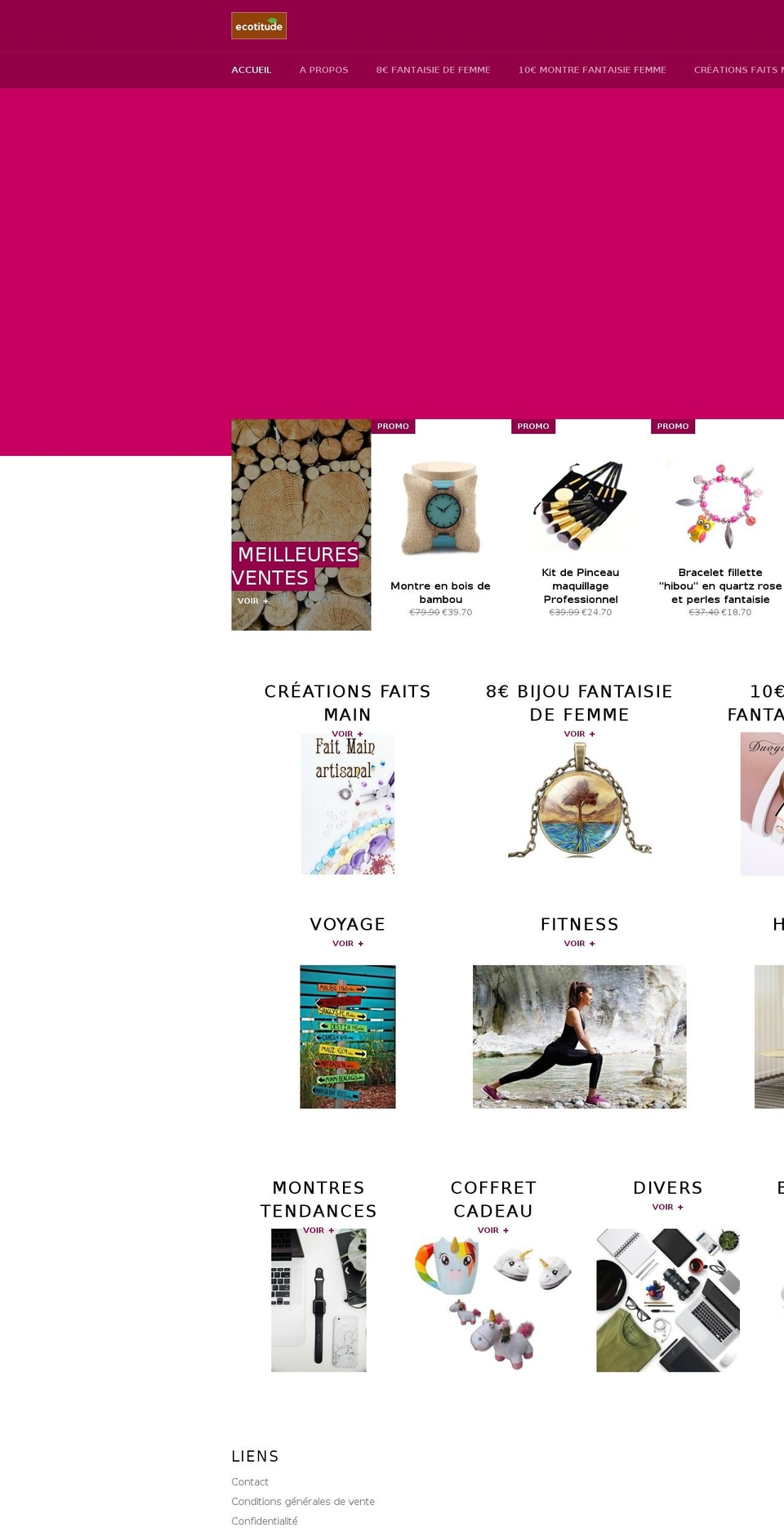 ecotitude.com — Shopify storefront screenshot