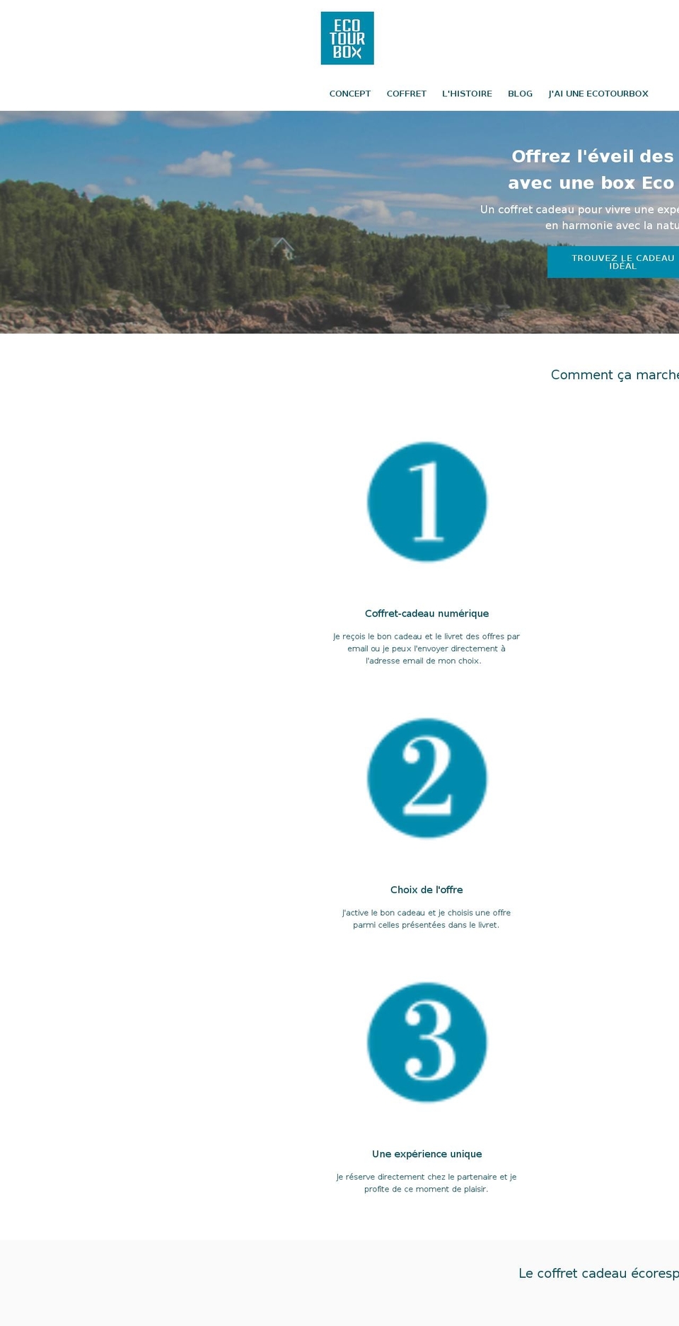 ecotourbox.com shopify website screenshot