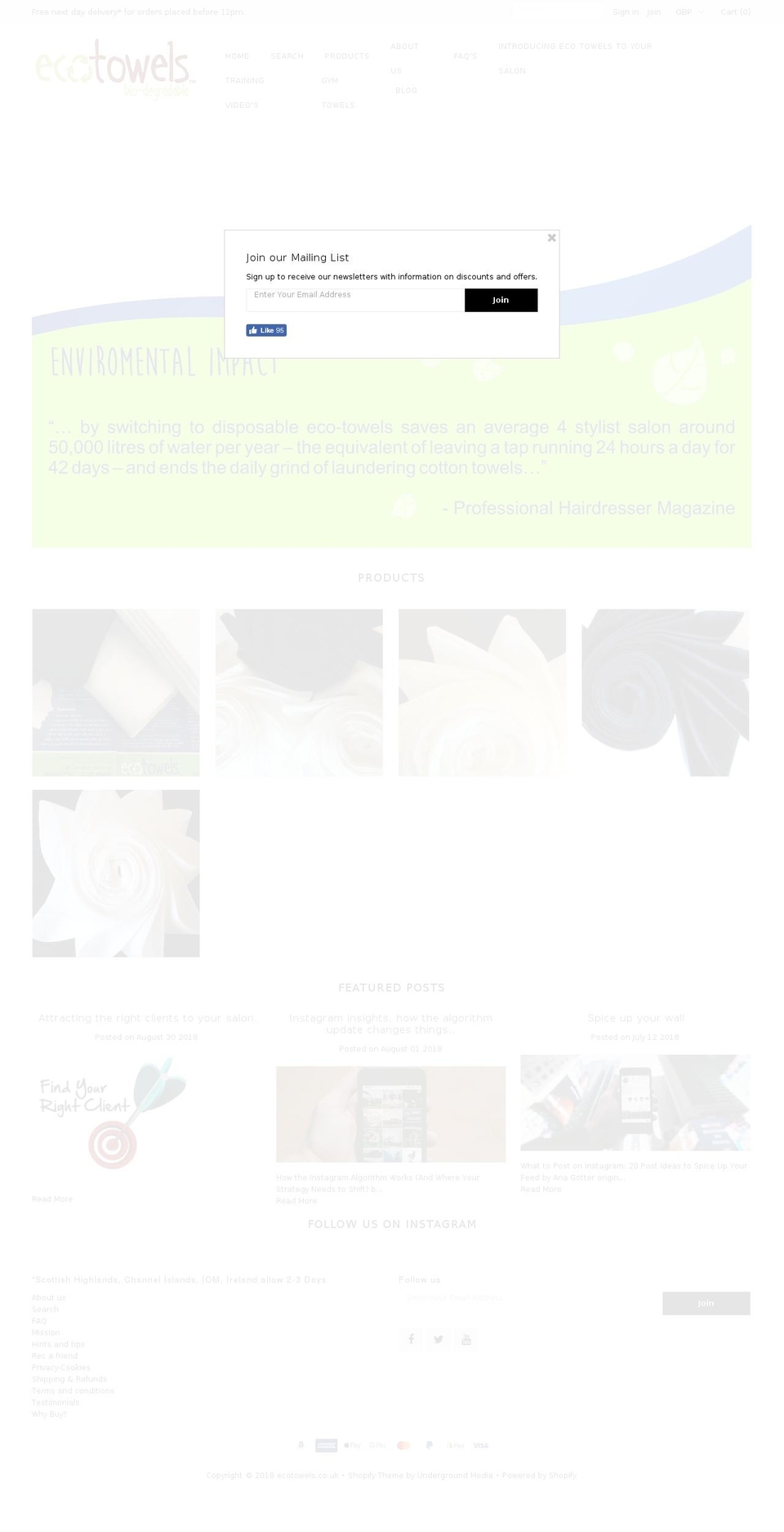 EcoTowels   schema VAT change Shopify theme site example ecotowels.co.uk