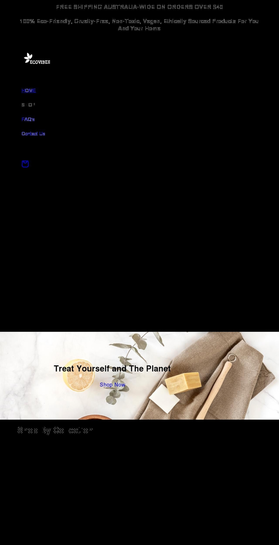 ecovibes.com.au shopify website screenshot