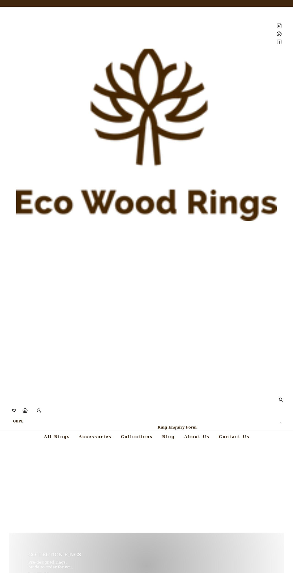 June - Eco Wood Rings - Squadkin Shopify theme site example ecowoodrings.com