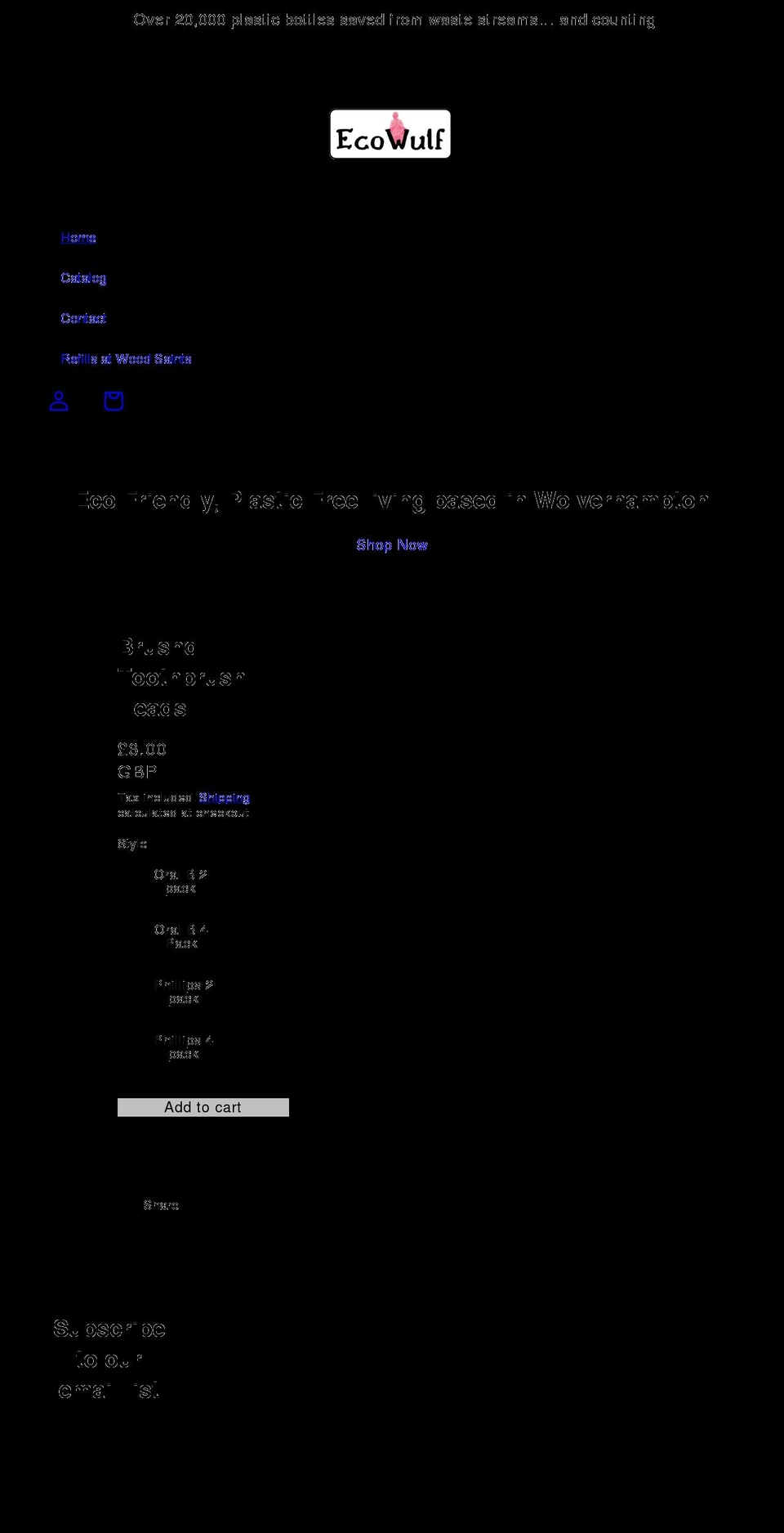 ecowulf.com shopify website screenshot