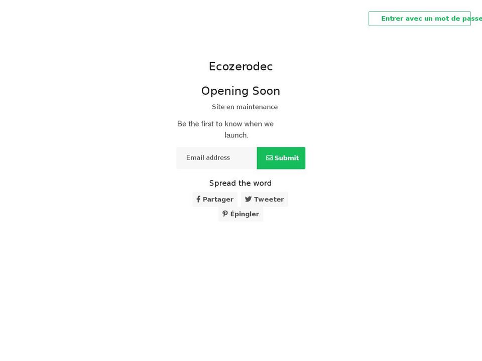 ecozerodec.com shopify website screenshot