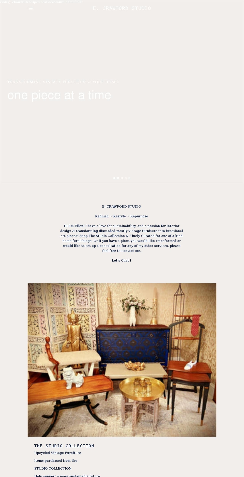 ecrawfordstudio.com shopify website screenshot
