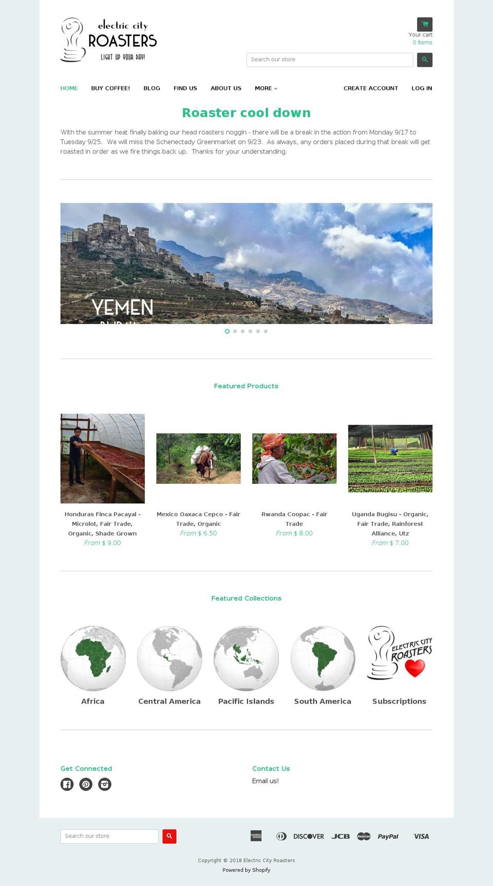 ecr-with-fonts Shopify theme site example ecroasters.com